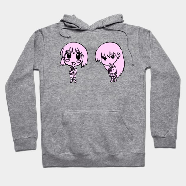 I draw chibi kaorin and sakaki / azumanga daioh Hoodie by mudwizard